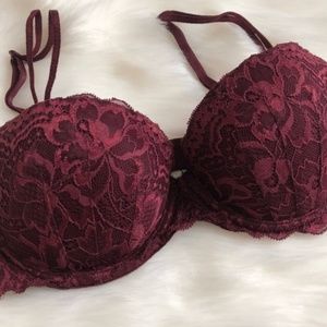 BURGUNDY BRA from PINK VICTORIA'S SECRET